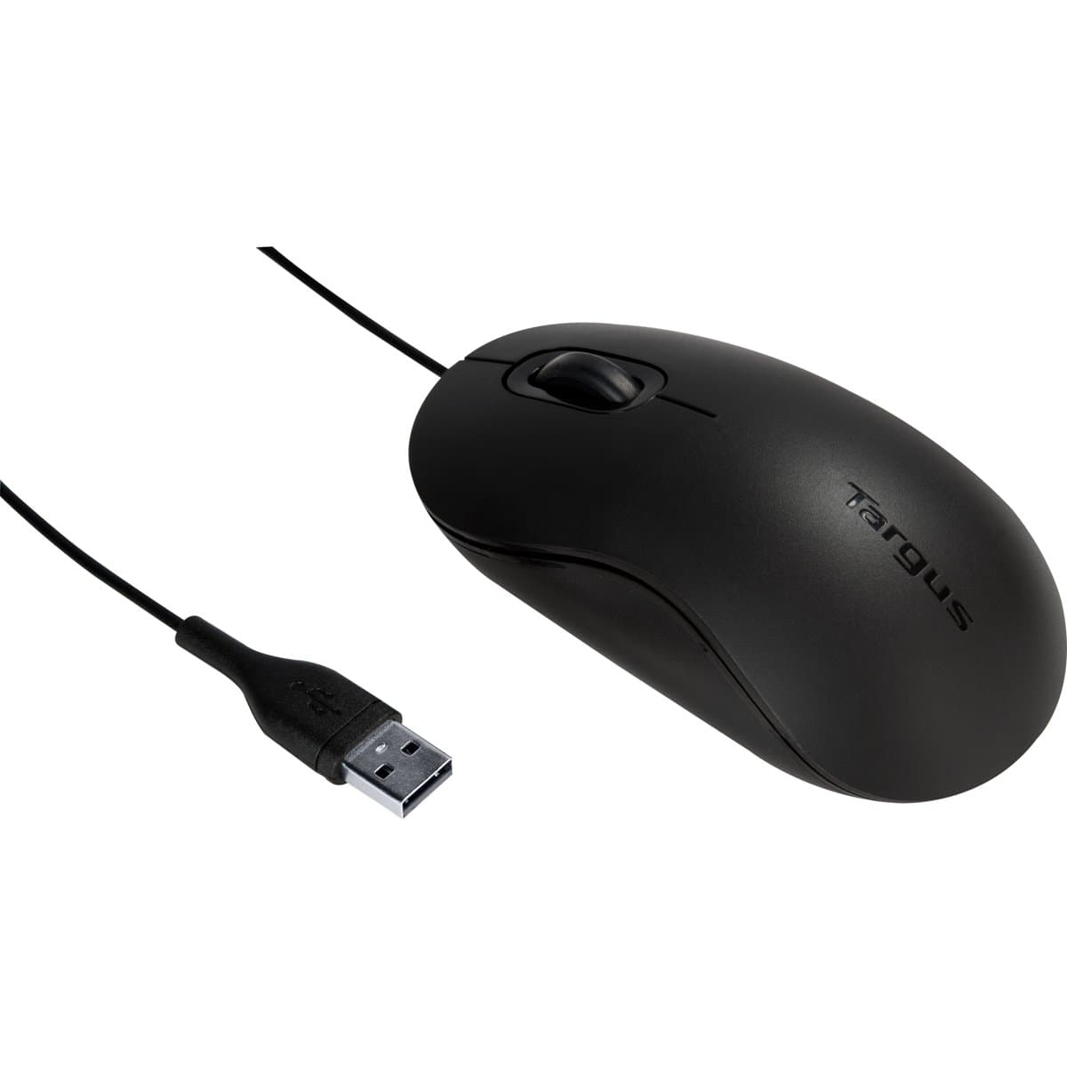 Targus AMU81USZ USB Optical Mouse, 3-Button, 1000 DPI, 6 ft