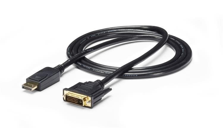 StarTech 6ft DisplayPort to DVI-D Cable, Passive, DP 1.2, 1080p