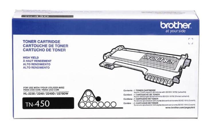 TN450 HIGH YIELD TONER CART FOR HL-2240D AND HL-2270DW