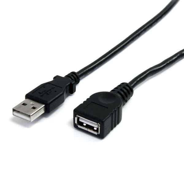 StarTech USB 2.0 Extension, Cable, 3 ft, Type A, Black