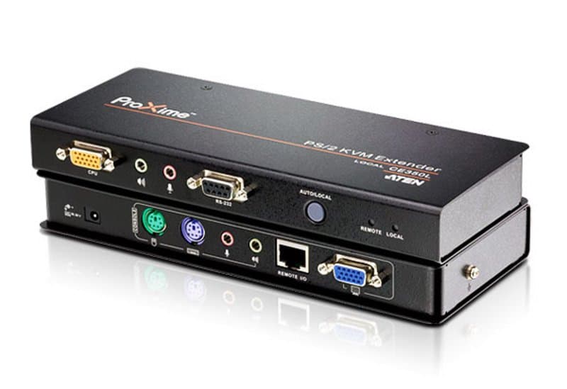 ATEN CE350 PS/2 KVM Extender with Audio, 1600×1200@60Hz, 150m Range, Cat5e