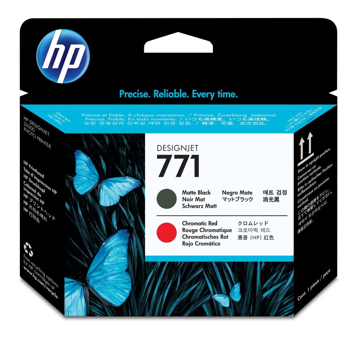 HP No 771 Matte Black And Chromatic Red DesignJet Printhead