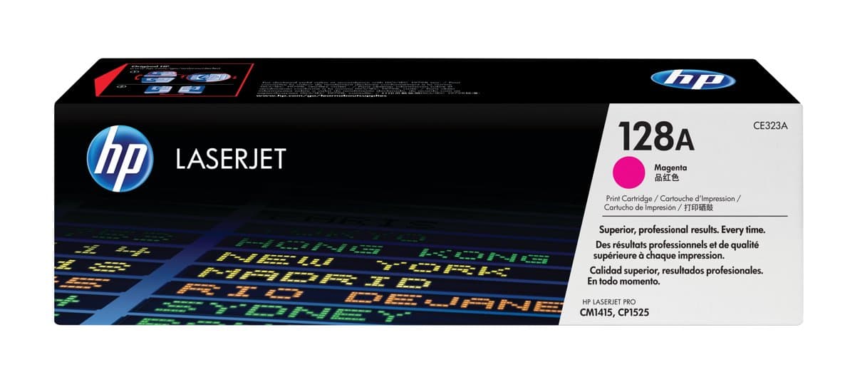 HP 128A Magenta Original LaserJet Toner Cartridge, 1300-page yield