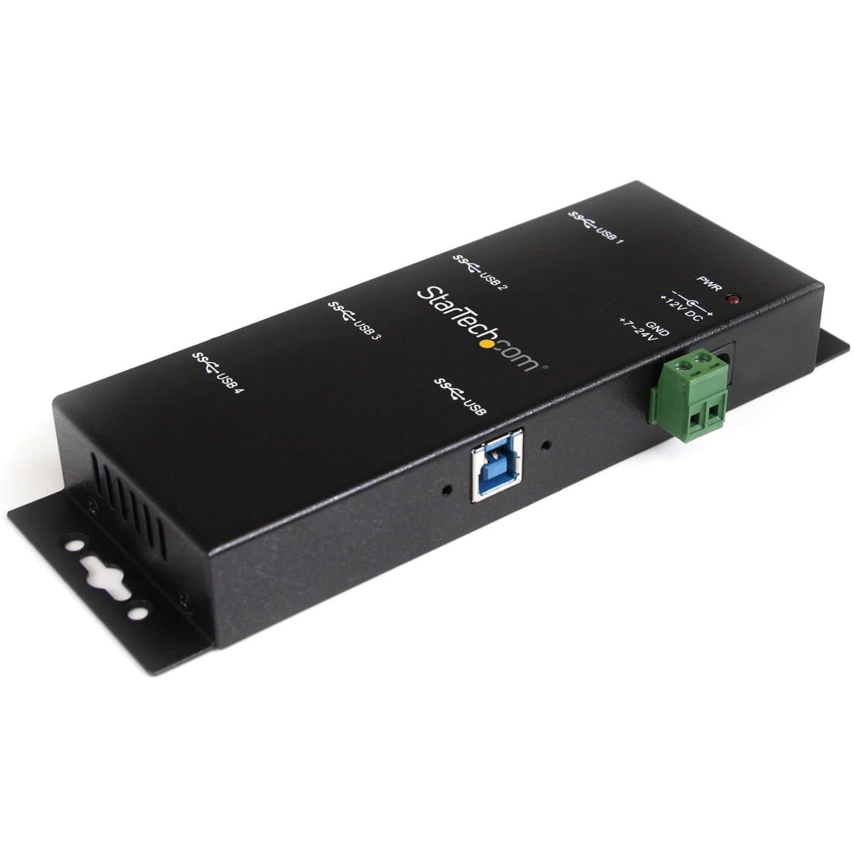 StarTech Industrial 4-Port USB 3.0 Hub, 5 Gbps, Metal, ESD Protected