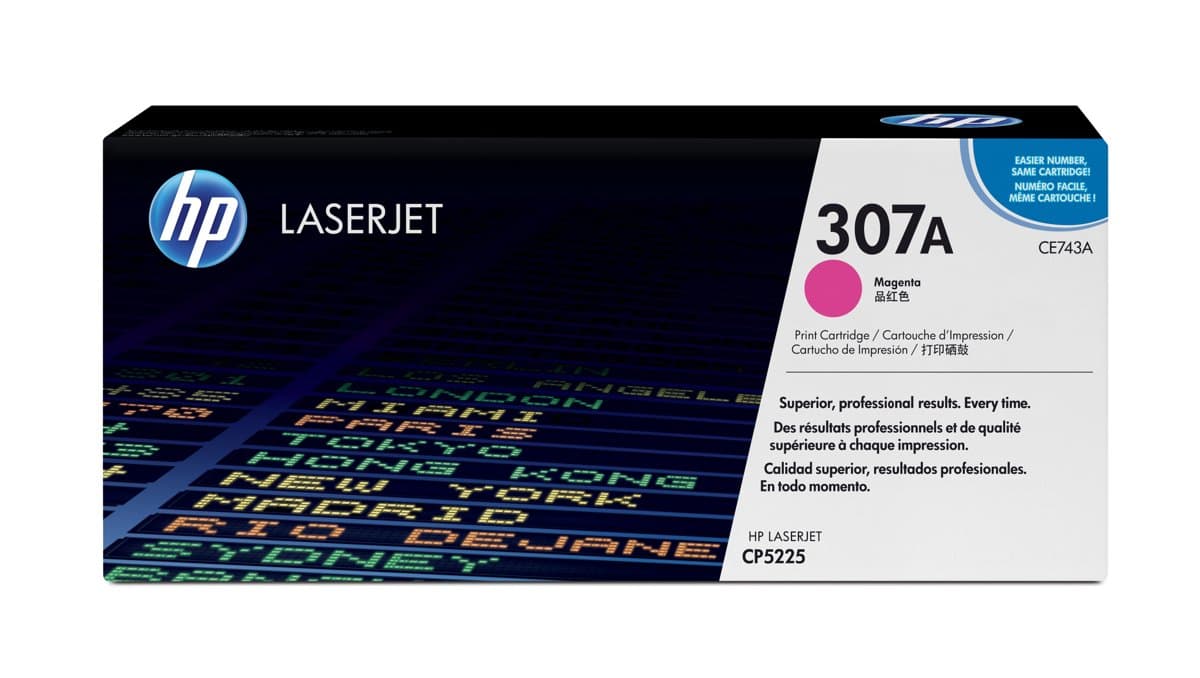 HP 307A Magenta Original LaserJet Toner Cartridge, 7300 Pages