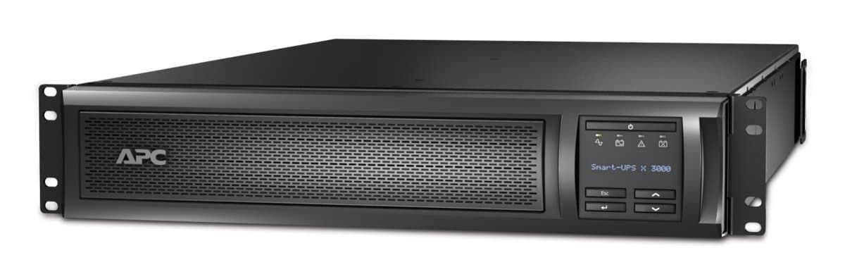 APC Smart-UPS X 3000VA, 3kVA 2700W, Line-Interactive, 2U Rackmount, 7 Outlets
