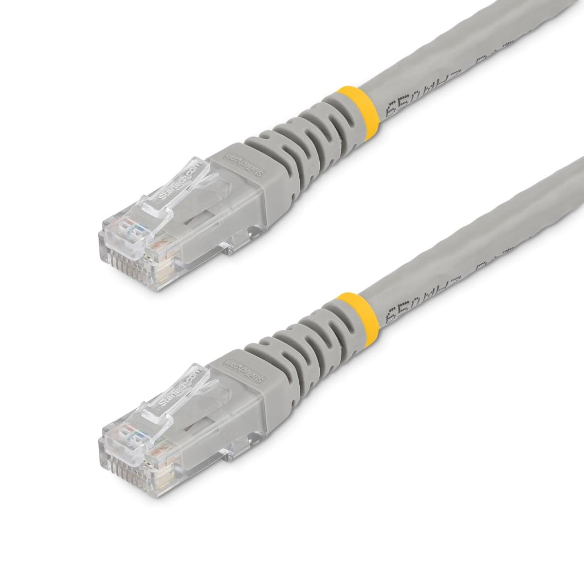 StarTech 15ft CAT6 Ethernet Cable, U/UTP, 1Gbps, 100W PoE, Gray