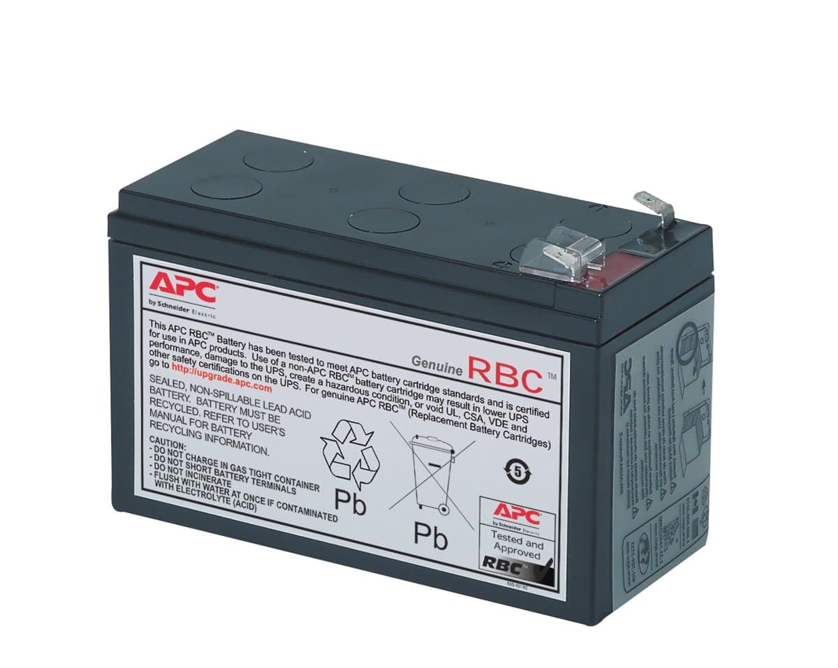 APC RBC17 Replacement Battery Cartridge, 108 VAh, 5-Year Life, Sealed Lead Acid