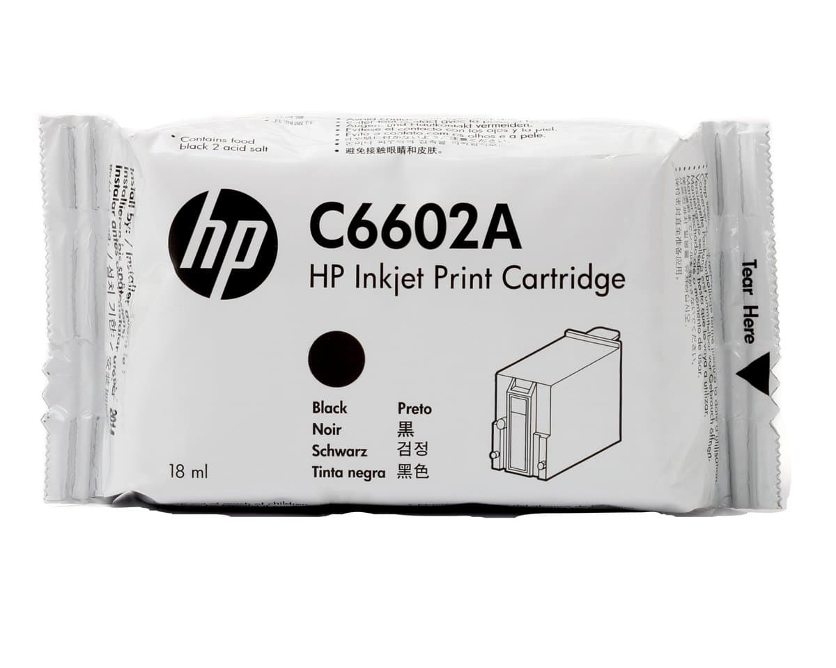 HP Black Ink Cartridge, Standard Yield, TIJ 1.0, Portable Print