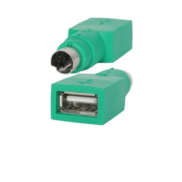 StarTech USB Mouse to PS/2 Adapter, USB-A to PS/2, Green, Lifetime Warranty
