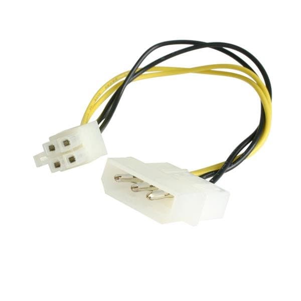 StarTech LP4-to-P4 Cable Adapter, 6 in, Molex Female to P4 Male