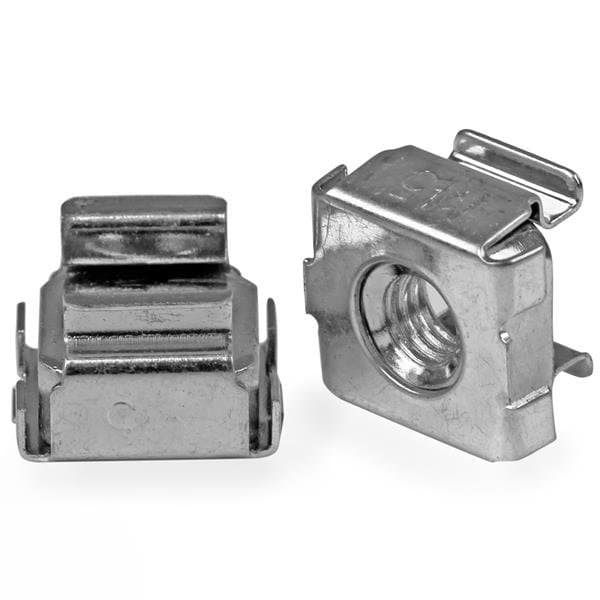 StarTech M5 Cage Nuts, Server Rack Mounting Hardware, 50 Pack, Stainless Steel