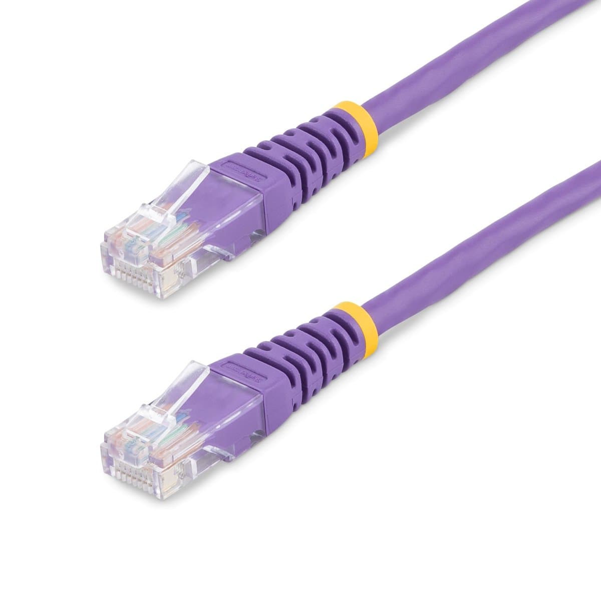 StarTech 6ft Cat5e Patch Cable, RJ45, Purple, 100 Mbit/s, Gold-Plated