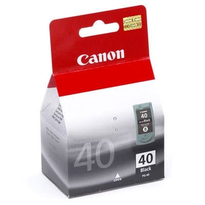 Canon PG-40 Black Ink Cartridge, Pigment-based, PIXMA Compatible