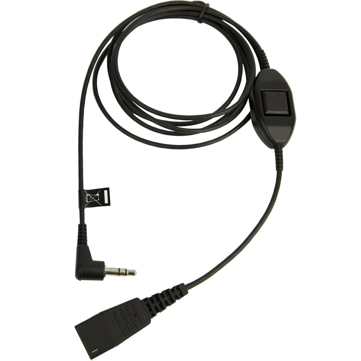 Jabra Qd To 3.5mm With Mute Switch Alcatel IP Touch 4038 4068 Phone