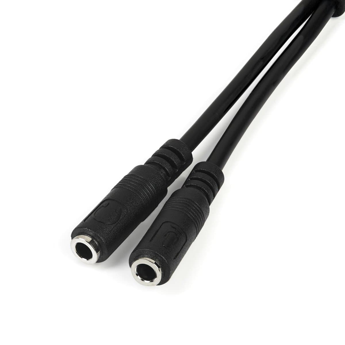 StarTech Headset Adapter, 3.5mm 4-Position to Dual 3-Position