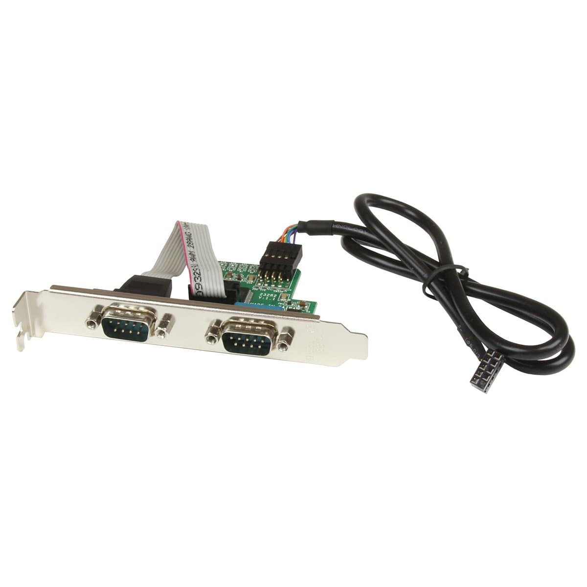StarTech.com 24in Motherboard Serial Port USB To 2 Port Serial Rs232 Adapter