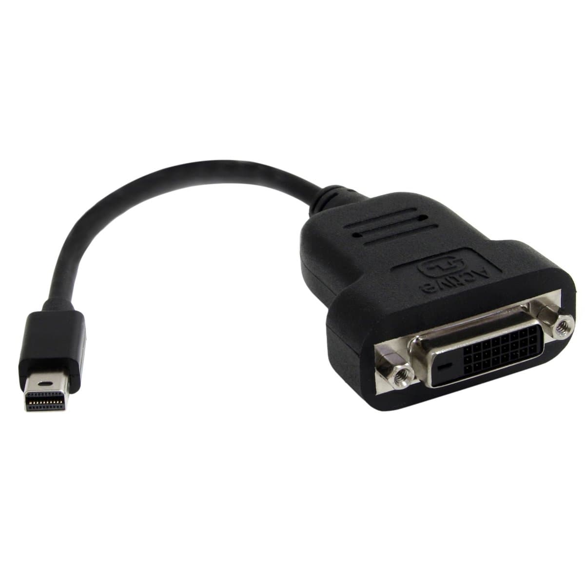 StarTech.com Mini DisplayPort To DVI Adapter Mini DP To DVI-D Converter Dongle
