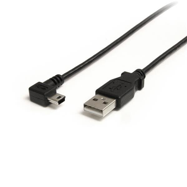 StarTech 3ft USB 2.0 Right Angle Mini USB Cable, USB A to Mini B