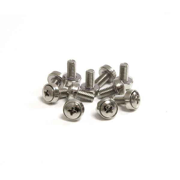 StarTech M6 Mounting Screws, Server Rack, 50-Pack, Silver