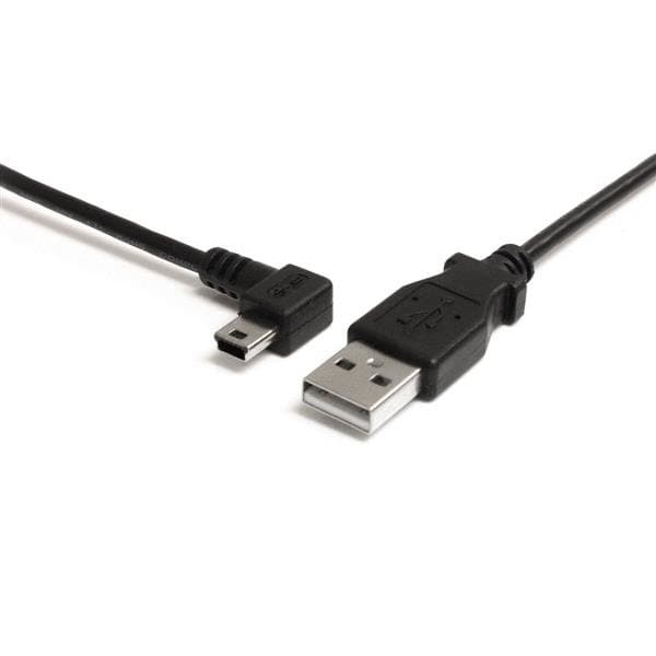 StarTech 3ft USB 2.0 Mini Cable, USB-A to Mini-B, Left Angle