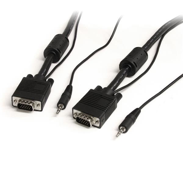 StarTech VGA Monitor Cable, Audio + Video, 25 ft, HD15 M/M