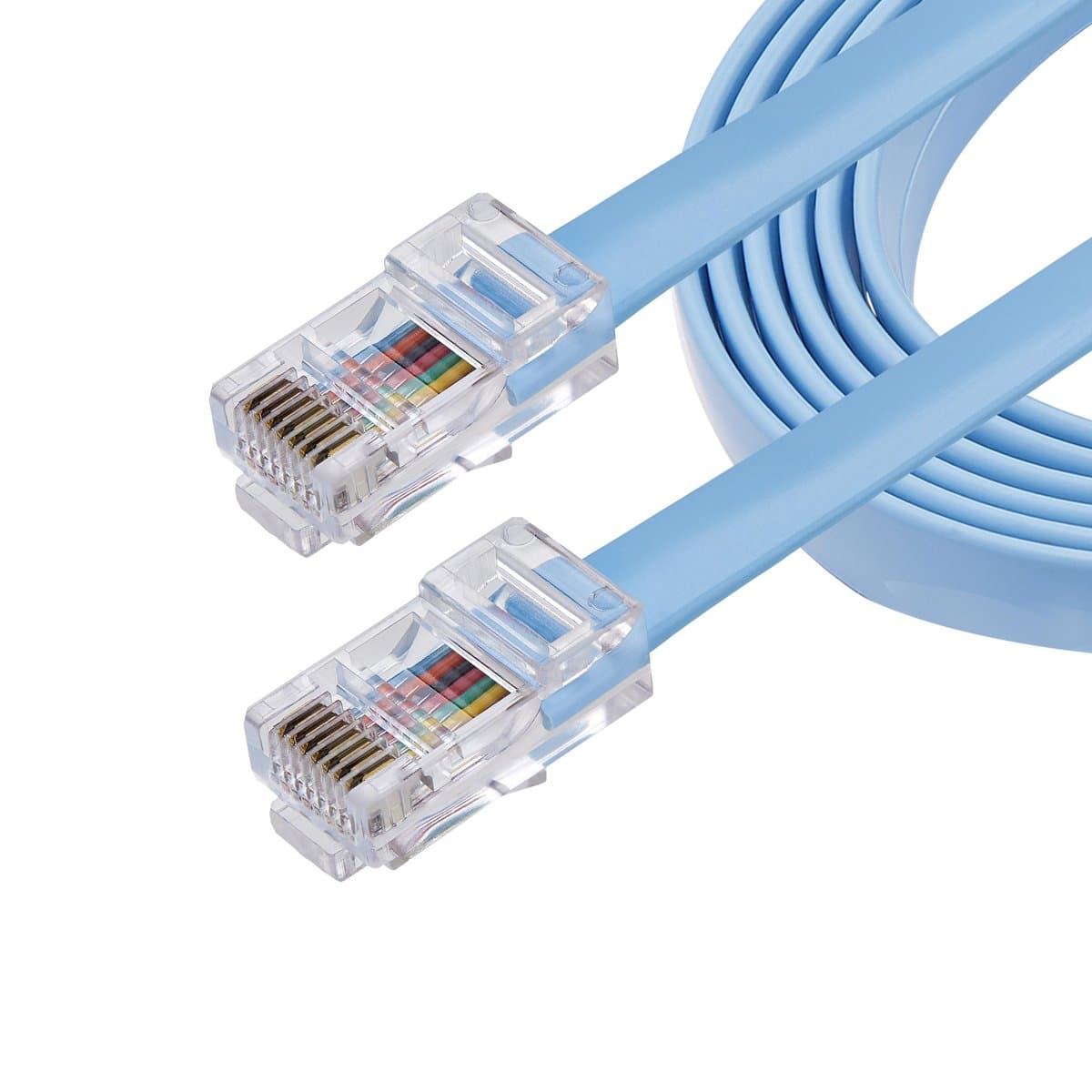 StarTech 6 ft Cisco Console Rollover Cable, RJ45 Male/Male, Yost Standard, Blue