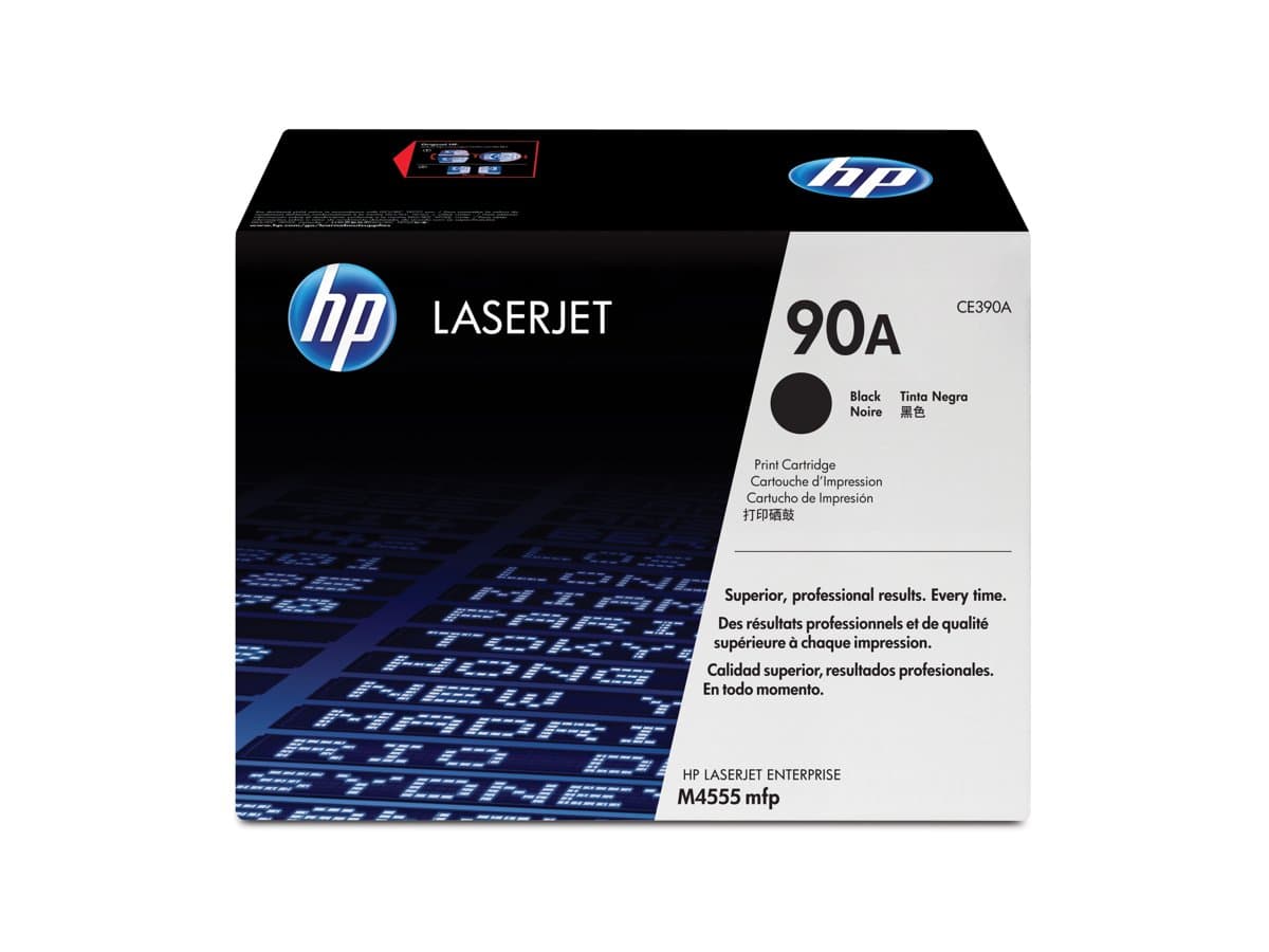 HP 90A Black Original LaserJet Toner Cartridge, 10000 Pages