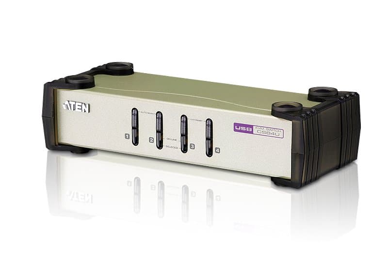 ATEN CS84U 4-Port KVM Switch, USB/PS/2/VGA, 2048×1536, 60 Hz