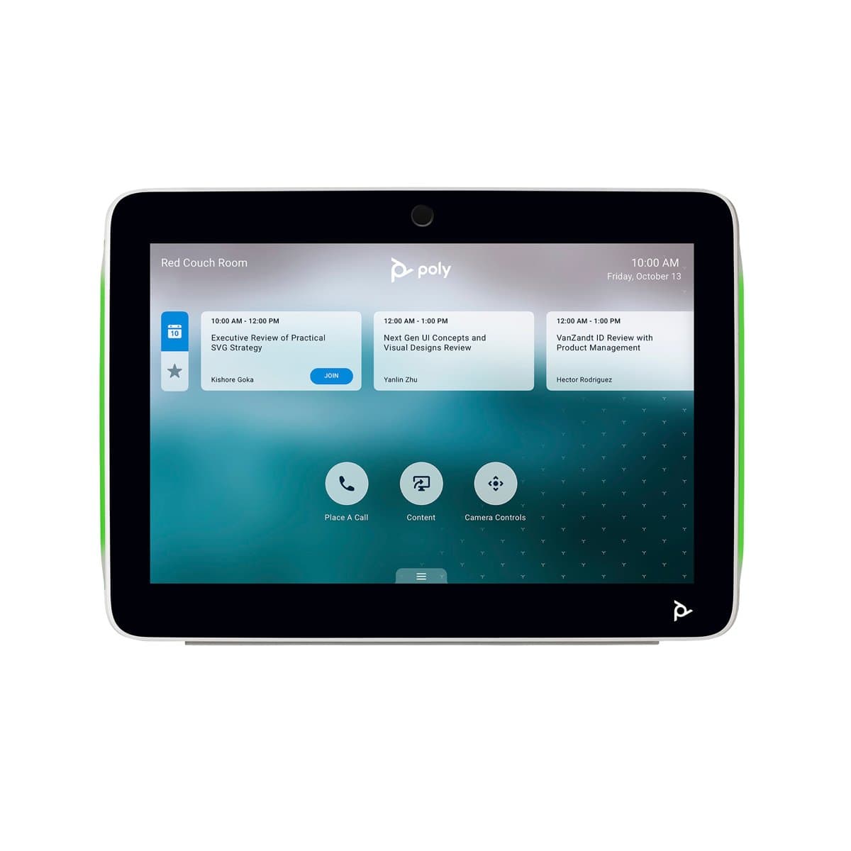 HP Poly TC10 Touch Controller, 10.1" Display, 1280×800, PoE, White