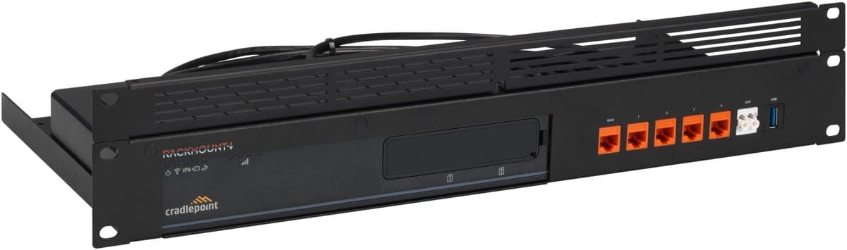 Rackmount.It RM-CR-T1, Cradlepoint E300 Firewall Rack Mount, Black