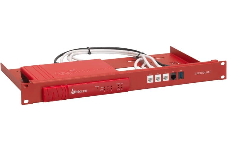 Rackmount.IT RM-WG-T8 Mounting Bracket, WatchGuard T10/T15/NV5, 19" Rack, Red