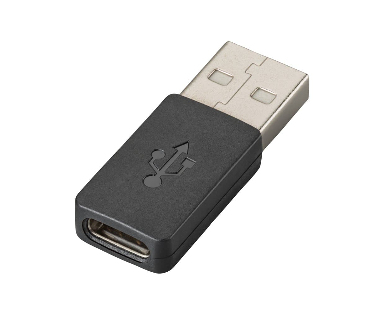 HP Poly USB-A to USB-C Adapter Cable, Black
