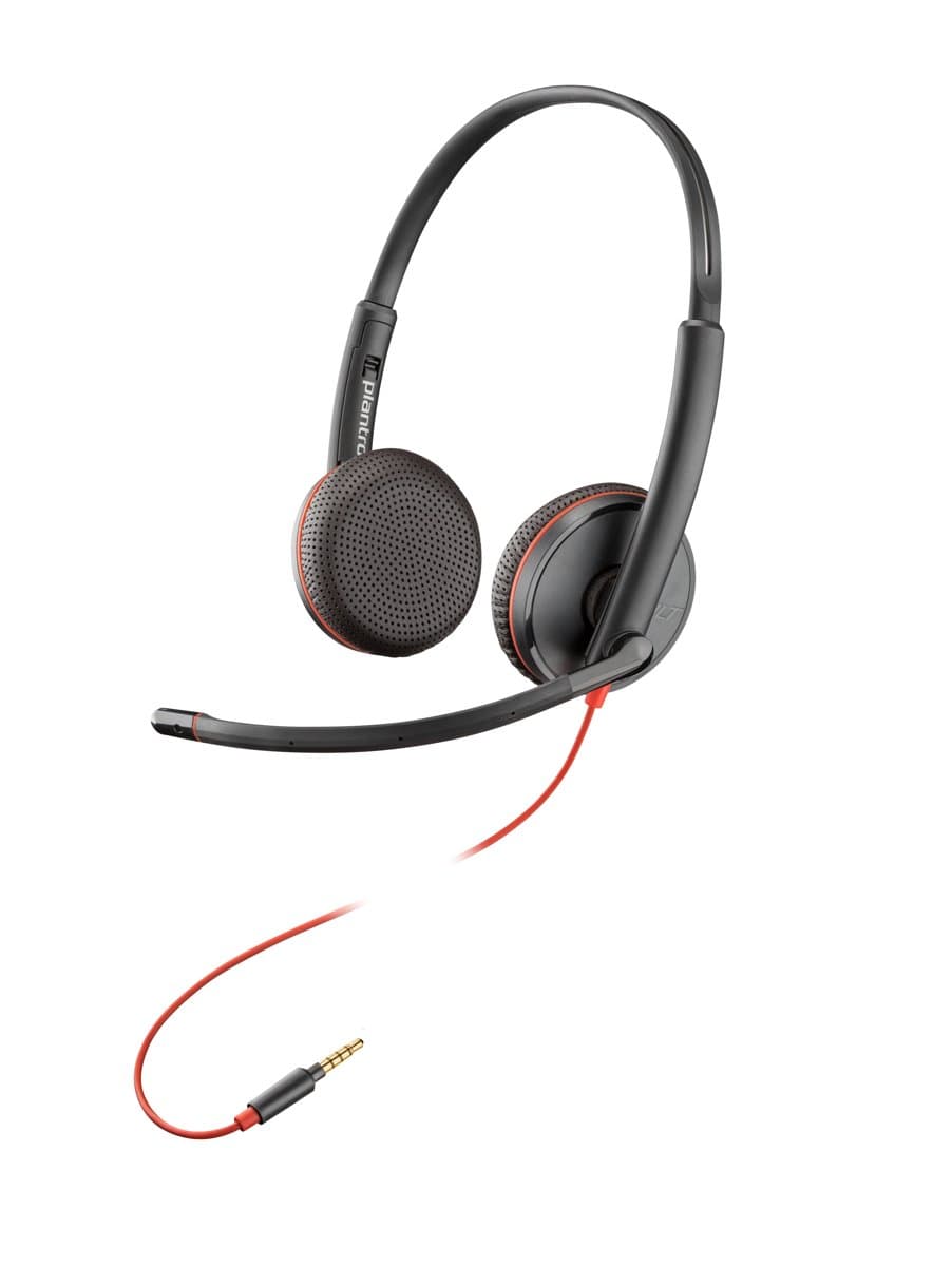 HP Poly Blackwire C3225, Wired Headset, 87g, Office/Call Center