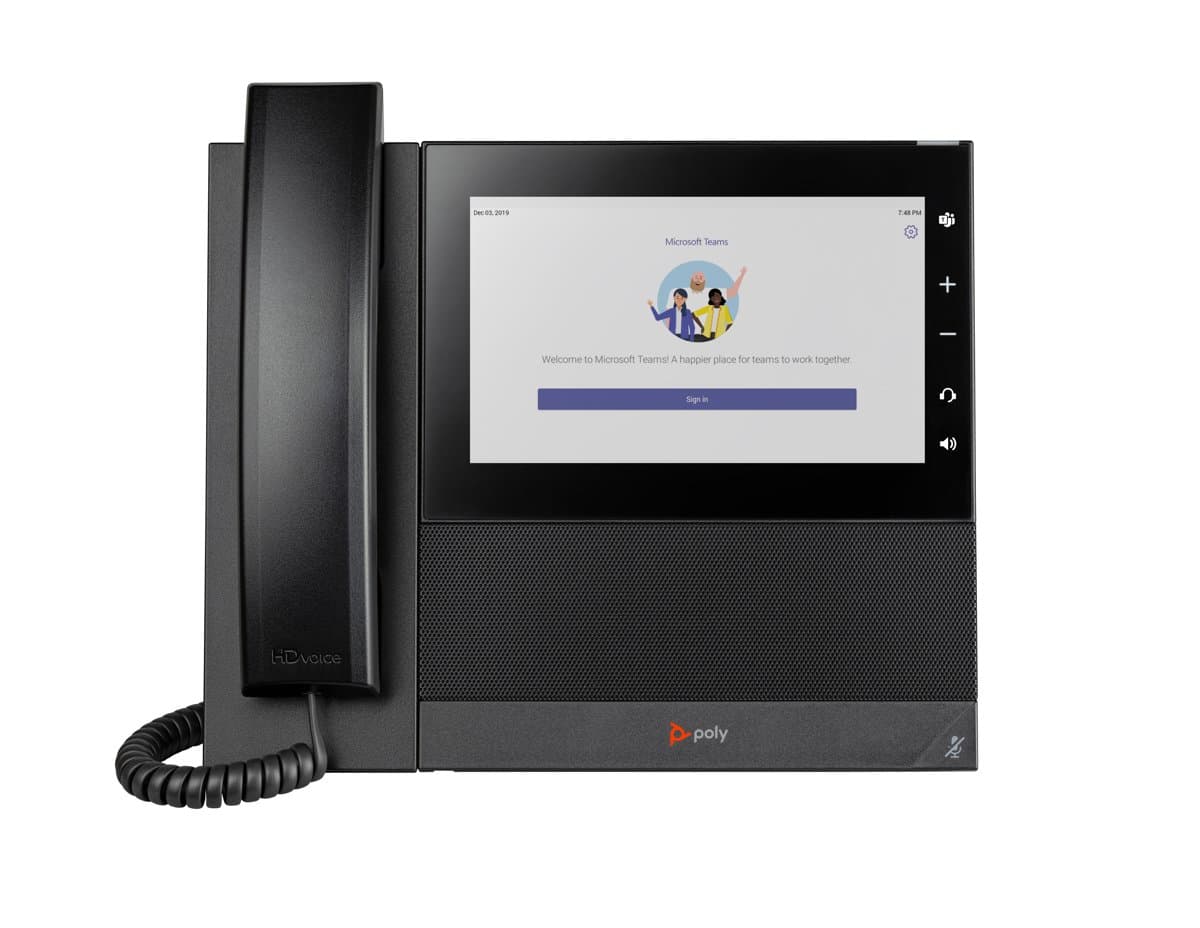 HP Poly CCX 600 IP Phone, 7in Color Touchscreen, PoE, Android 12