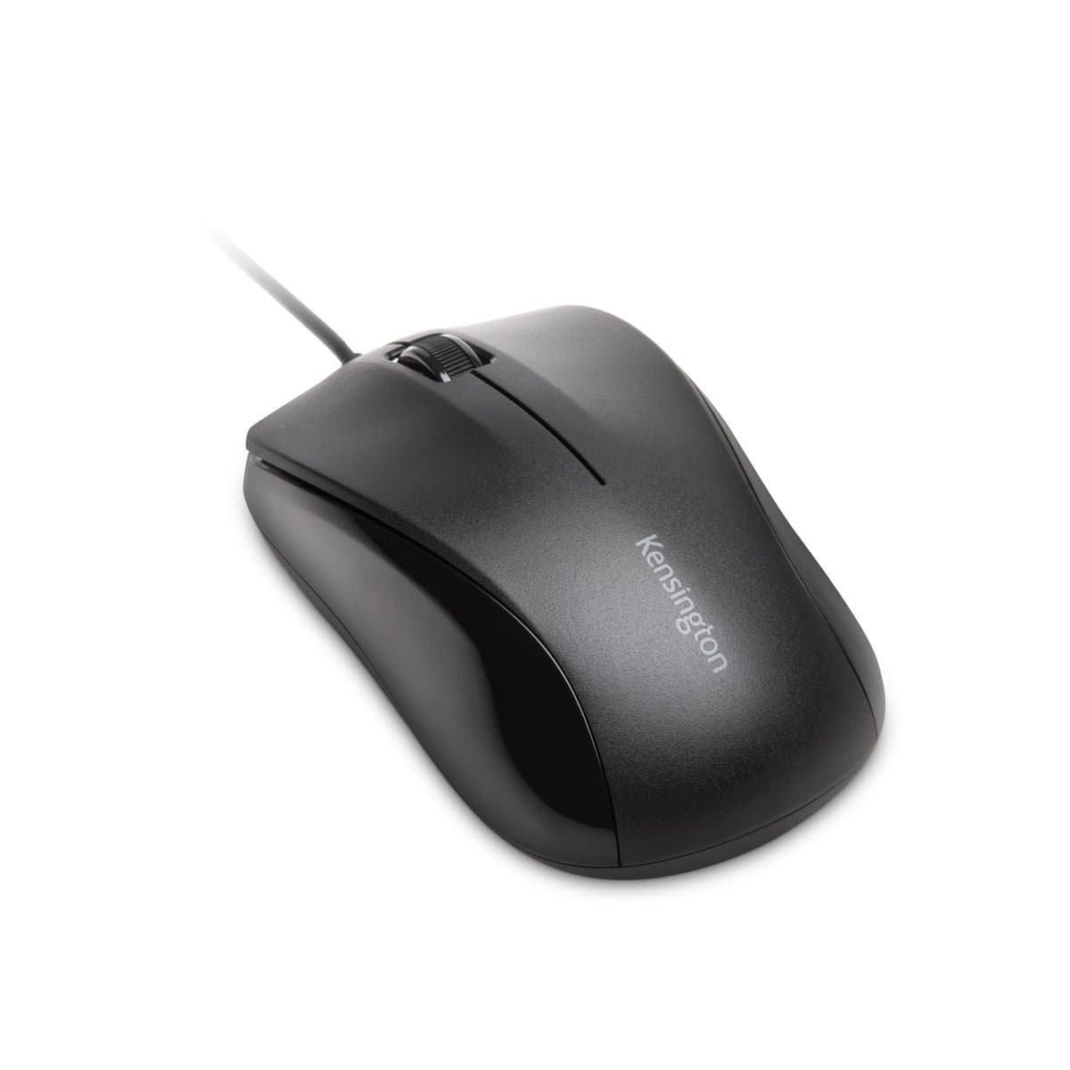 Kensington K72110US Quiet Click Ambidextrous Mouse, 1000 DPI, 3-Button