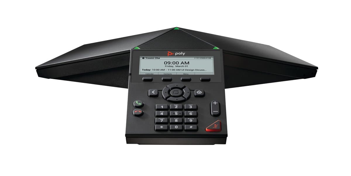 HP Poly Trio 8300, IP Conference Phone, 3.5 In Display, PoE-Enabled