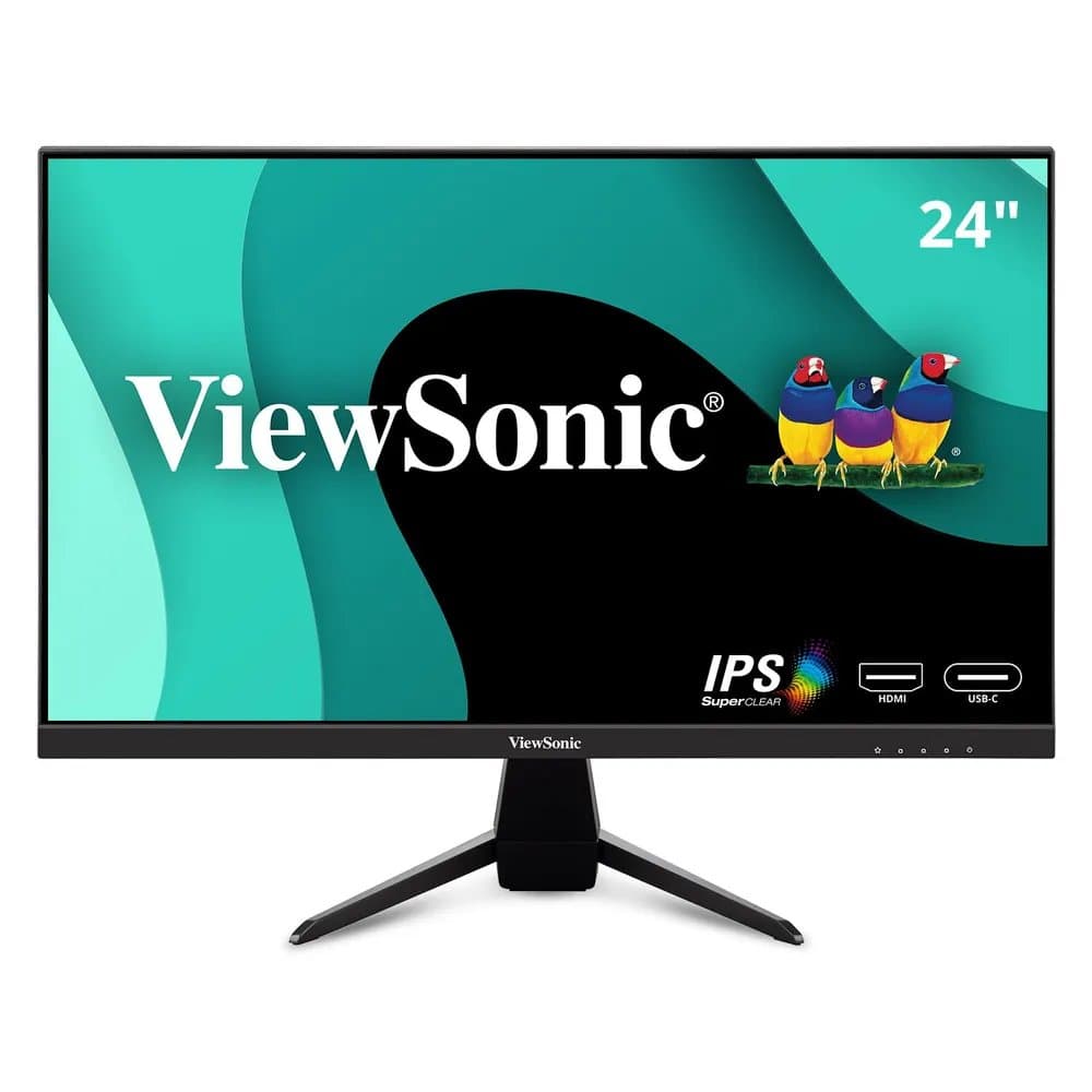 ViewSonic VX2467U, 24in Full HD IPS, 3ms Response, USB-C 65W, HDMI