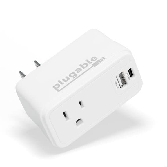 Plugable PS1-CA1, 32W Dual-Port USB Charger, USB-C, USB-A