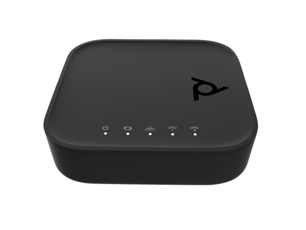 HP Poly ATA 402, VoIP Adapter, 2FXS Ports, SIP, OPUS Codec