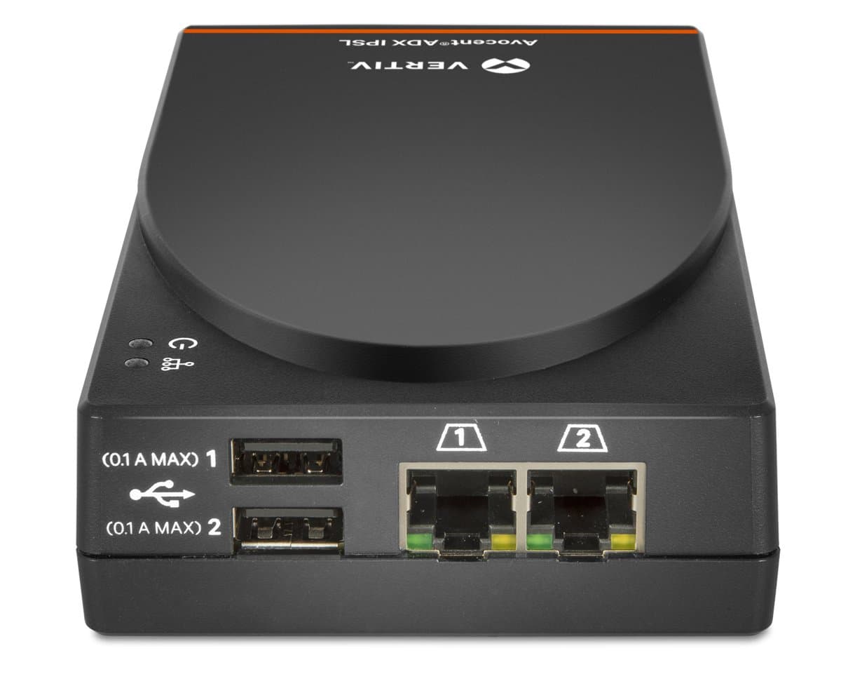 Vertiv Avocent IPSL IP Serial Device, 2×RJ45 Serial, 2×USB, PoE