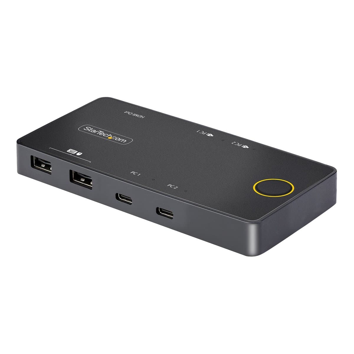 StarTech 2-Port USB-C KVM Switch, 4K 60Hz HDMI, Dual 100W Power Delivery