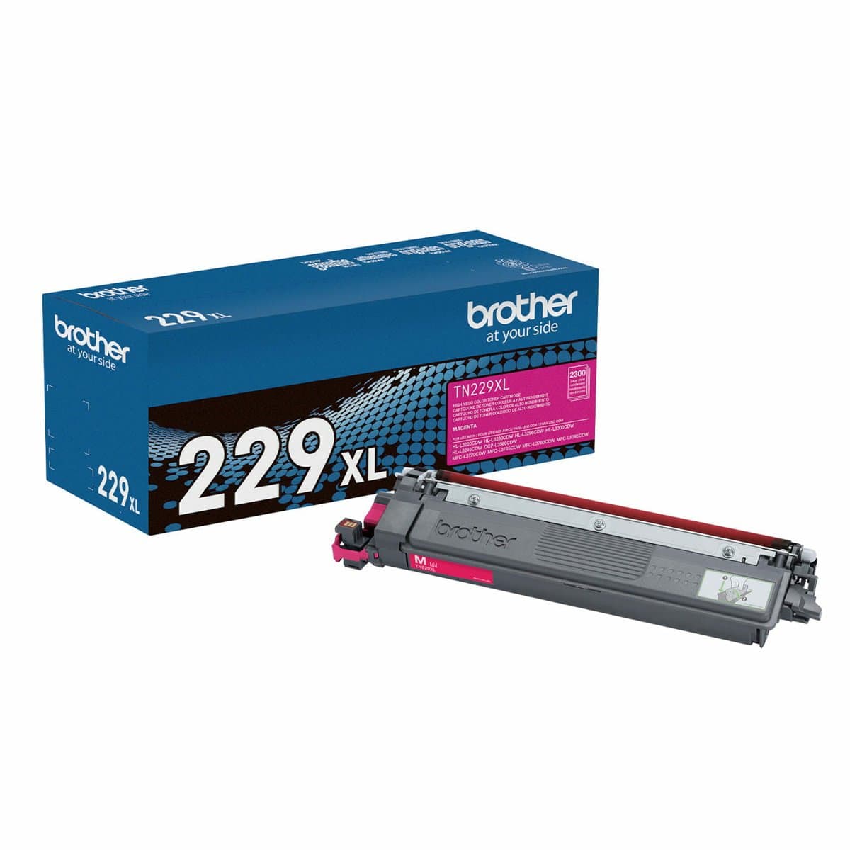 Brother TN229XLM Magenta Toner Cartridge, 2300 Page Yield, High Capacity, Single Unit