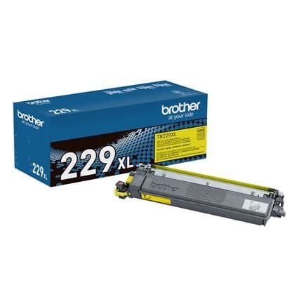 Brother TN-229XLY High Yield Yellow Toner Cartridge, 2300 Pages