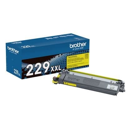 Brother TN-229XXLY Super High Yield Yellow Toner, 4000 Pages, 1 pc, Genuine