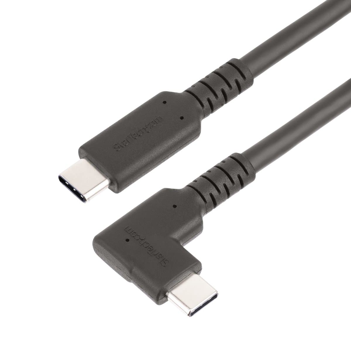 StarTech HK9277, Rugged Right Angle USB-C Cable, 1.6ft, 10 Gbps, 100W PD