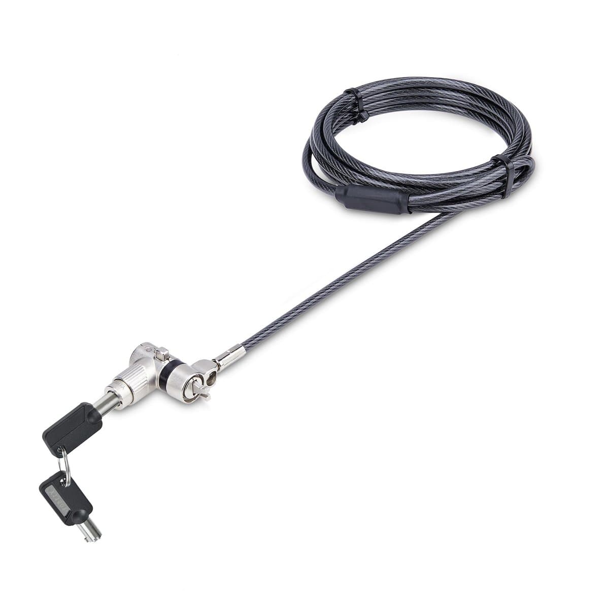 StarTech Universal Laptop Lock, 6.6 ft Security Cable, Kensington, 2 Keys