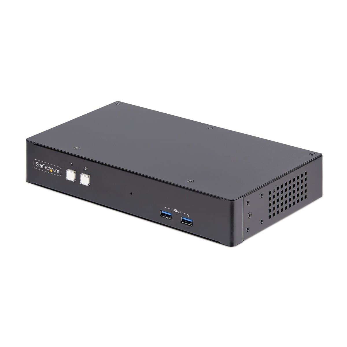 StarTech 2-Port Dual-Monitor DisplayPort KVM Switch, 4K 60Hz, USB 5Gbps, RS232 Control