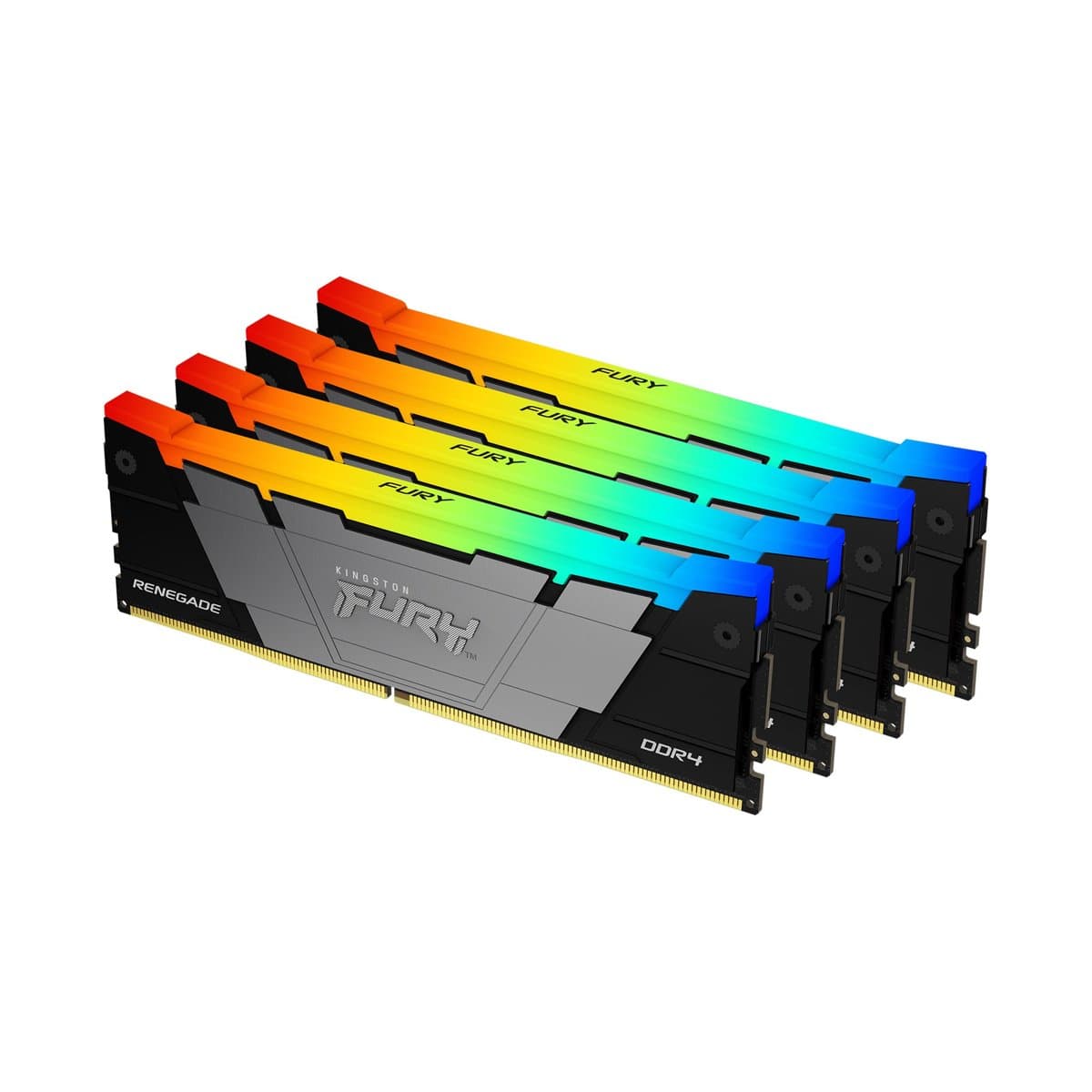 Kingston FURY Renegade RGB, 128GB DDR4, 3200MT/s, CL16, 4×32GB
