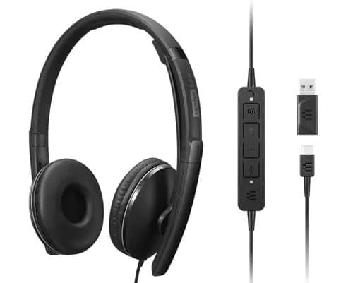 Lenovo Wired ANC Headset G2, 20–20000 Hz, 148g, Active Noise Cancelling